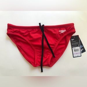 NWT Speedo solar 1” swim brief - red size 32